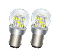 SOFOC BA15D Bulb LED 6V 12V DC White Reverse Light DRL Dome Light for Automotive RV Camper Boat .etc 3014 39SMD 1000Lm Brighter 2Pcs