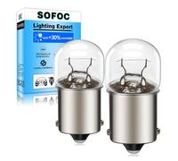 SOFOC BA15S 12V 10W 1156 Warm White Tail Light Reverse Lamp Fog Lamp 180°Pin P21W Single Contact/Beam Bayonet Base Mini G18 Bulb 2Pcs