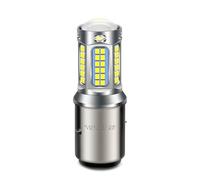 SOFOC BA20D LED Headlight Bulb Cool White 12V 24V 10-30V AC/DC Hi/Lo Beam with Focused & Flood Light Design for Motorcycle Car Replacement 1Pcs