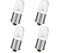 SOFOC BA9S LED Bulb 240V AC/DC Miniature Bayonet 9mm LED Replacement Bulb for Indicator Pilot Light Switchgear Cabinet White 4Pcs