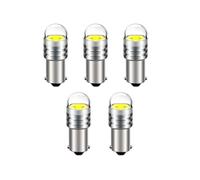 SOFOC BA9S LED Bulb White 6000K 6V AC/DC Car Dome Light Reading Light License Plate Light Trunk Lamp Courtesy Lights BA9 53 T4W 5Pcs