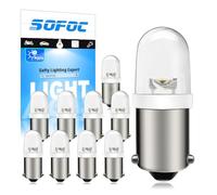 SOFOC BA9S T4W LED Bulb 220V Warm White for Pinball Game Status Light Arcade Machine Industrial Equipment Indicator Appliance Status Backlight Bulb 10Pcs