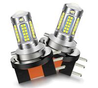 SOFOC H15 LED Headlight Bulb Cool White 12V 24V 10-30V AC/DC Hi/Lo Beam with Focused & Flood Light Design for Daytime Running Light Replacement 2Pcs