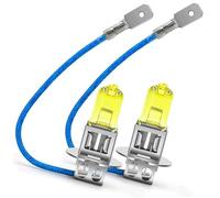 SOFOC H3 Bulb PK22S 24V 100W Light Yellow 4000K Headlights Car Van Front Fog Lights 1500Lm +30% Brightness Directly Replace Halogen 2Pcs