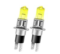 SOFOC H3C Bulb 12V 100W PK22D Light Yellow 4000K Car Van Headlight Front Fog Lamp 1500LM 30% Brighter Plug & Play Directly Fit 2Pcs