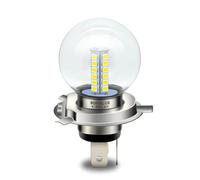 SOFOC- H4 LED Motorcycle Headlight G40 Bulb 6V 12V 24V AC6-30V Compatible 2W 500LM 2835 25SMD Dual Contact Yellow 1Pcs