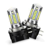 SOFOC H9B LED Headlight Bulb Cool White 12V 24V 10-30V AC/DC Focused & Flood Light Design for Fog Light DRL Hi/Lo Beam Replacement 2Pcs