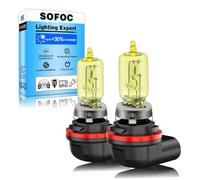 SOFOC HS5X Halogen Dirt Bike Headlight Bulb 12V 35/35W 3000K Yellow Vibration Resistant for Motorcycle ATV Off-Road Vehicle Car 2Pcs