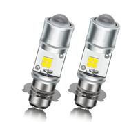 SOFOC P15D-25-3 Motorcycle Headlight Fog Light 6000K White Spot Beam + 3000K Yellow Flood Beam LED Bulb 12V 24V 9-60V AC/DC Compatibled 2Pcs