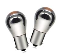 SOFOC P21W 12V 21W 1156 Amber Turn Signal Light BA15S Single Contact Base 180°Pin Side Marker Light S25 Silver Coating Bulb 2Pcs