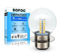 SOFOC P36D LED Bulb BPF Warm White G40 for Motorcycle Car Headlight 1Pcs | 6V-30V AC/DC • High/Low Beam • G40 1:1 Design • Dual Contact • 360° Lighting • Plug & Play • Error-Free • 500/200LM