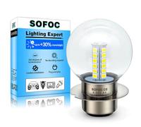 SOFOC P36S Bulb LED Motorcycle Headlight Yellow 6V 12V 24V Compatible 6-30V AC/DC 2W G40 1:1 Design With The Original Halogen Lamp 1Pcs
