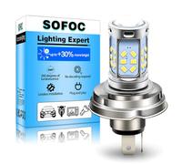 SOFOC P45T LED Bulb AC 6-30V Compatible with 6V 12V 24V White 800LM 2.28W High/Low Beam for Classic Vintage Motorcycle Car Headlight DRL Fog Light Replacement 1pc