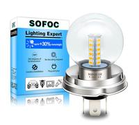 SOFOC P45T LED Bulb R2 Warm White G40 for Motorcycle Car Headlight 1Pcs | 6V-30V AC/DC • High/Low Beam • G40 1:1 Design • Flange Base • 360° Lighting • Plug & Play • Error-Free • 500/200LM
