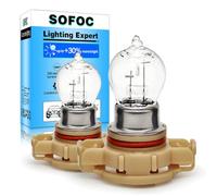 SOFOC PS24W Bulb 12V Front Fog lights Warm White Daytime Running Light 24W Supplemental Headlights Halogen 2Pcs