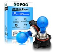 SOFOC PSY24W Bulb 12V Daytime Running Light White Low Beam Lights Parking Lights Replacement 24W Halogen Bulb 2Pcs