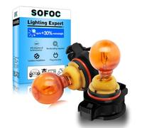 SOFOC PSY24W Bulb 12V Front Turn Signal Light Amber Yellow Fog Lights Replacement 24W Halogen Bulb 2Pcs
