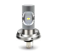 SOFOC R2 P45T Bulb LED Motorcycle/Car Headlight Cool White 6500K 6V 12V 24V Compatible with 6-30V AC/DC 2000LM 300% Brighter Than Halogen High/Low Beam 2SMD 1Pcs