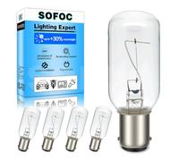 SOFOC T25 Incandescent Bulb BA15D 24V 25W 500LM Warm White for Boat Cabin Deck Navigation Light RV Camper Ceiling Lamp 790776 Replacement 5Pcs