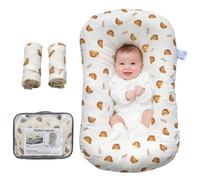 Sofoliana Baby Lounger, Newborn Lounger with Breathable & Soft Cover for Home and Travel, 0-24 Months Newborn Babies Essentials Gifts. (2 Cover Included)