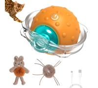 Sofolor Interactive Cat Toys for Indoor Cats, Electric Cat Mouse Toy, Automatic Kitten Toys for Bored Indoor Adult Cats, Motion Activated, Fast Rolling On Carpet, USB Rechargeable