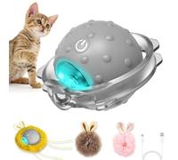 Sofolor Smart Interactive Cat Toys - Automatic Cat Toys for Indoor Cats, USB Rechargeable Cat Ball Toys with LED Lights, Electric Cat Mice Toys, Auto On/Off