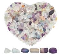 SOFPLATE 1.1 Lb/500g Amethyst Stones Chips Mixed crystal Stone Chips Crushed No Holes Natural Gemstones Samll Crystals Rock Stone for Vases Fish Turtle Tank Plants Cactus Vases fillers Home Decor
