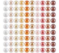SOFPLATE 1 Box 1000Pcs 10 Colors Glass Pearl Bead 4mm Round Pearl Beads Bulk Assorted Round Faux Pearlized Glitter Shiny Filler Smooth Spacer Small Bead for Bracelets jewellery Making Necklace DIY Cra