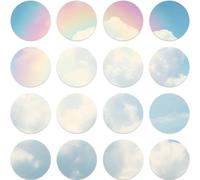 SOFPLATE 1 Box 100pcs 2 inch Self Adhesive Round Mirror Acrylic Mirror Tiles Plastic Circle Tiny Mini Size Craft Mirror Tile Sheet Pieces for Disco Balls Crafts Home Wall Decor Supplies DIY Projects