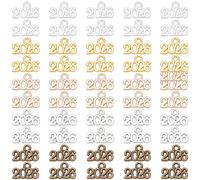SOFPLATE 1 Box 100Pcs 2026 Metal Charm 2026 Graduation Charm Bulk Metal 5 Colors Shiny Silver Bronze Gold Year Number Pendants for Jewelry Making Findings DIY Crafts Bracelet Graduation Tassel Decor