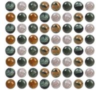 SOFPLATE 1 Box 100Pcs Indian Agate Beads 8mm Natural Stone Beads Loose Colorful Round Ball Small Gemstone Crystal Smooth Loose Spacers for Jewellery Making DIY Bracelets Necklaces Accessories Crafting