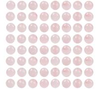 SOFPLATE 1 Box 100Pcs Natural Pink Rose Quartz Beads 6mm Stone Beads Round Ball Gemstone Crystal Small Mini Loose Smooth Spacers for Jewellery Making DIY Bracelet Necklace Findings Accessories Crafts