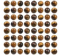 SOFPLATE 1 Box 100Pcs Yellow Tigers Eye Beads 6mm Stone Tiger Eye Beads Natural Round Gemstone Loose Crystals Spacer Gems for Jewellery Making Supplies DIY Bracelets Necklaces Earrings Crafts Adults