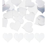 SOFPLATE 1 Box 120Pcs 2 Inch Heart Mirror Tiles Small Self Adhesive Mirror Tiles Acrylic Mosaic Tile Mini Mirrors for Phone Wall Home Kitchen Bedroom Decoration Supplies DIY Craft Projects Framing