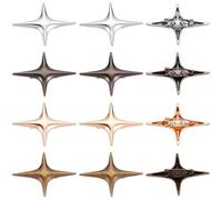 SOFPLATE 1 Box 16Pcs 4 Colors Star Brooch Pin for Women Celestial Lapel Pin Gold Silver Antique Bronze Metal Alloy Vintage Star Burst Planet Brooches for Hat Bag Dress Clothes Jewelry Men Accessories