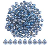 SOFPLATE 1 Box 2 Strands About 200Pcs Teardrop Glass Bead Tear Drop Crystal Beads Bulk 8x6mm Vertical Hole Faceted Bead Charms Top Drilled Dangle Beads for Jewelry Making Necklace Bracelet Earrings