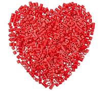 SOFPLATE 1 Box 2000 Pieces Red Melting Beads Crafts 5mm Fuse Beads Bulk Storage Refills Plastic Iron Melty with 3mm Hole Compatible Hama Replenish Accessories for Crafting DIY Adults Holiday Decor