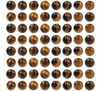 SOFPLATE 1 Box 200Pcs 4mm Tiger Eye Beads Round Stone Beads Natural Yellow Tigers Eye Gemstone Crystal Spacer Gems Loose Stones for Jewellery Making Supplies DIY Bracelets Necklaces Earrings Crafts