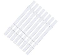 SOFPLATE 1 Box 20Pcs Bow Tie Strap Extender Adjustable Elastic Bow Tie Strap with Clip Bulk Plastic White Bowtie Accessories for Pre Tied Bowknot Bra DIY Supplies Wedding Party Graduation Beginner