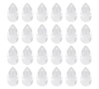 SOFPLATE 1 Box 40pcs Clear Faceted Teardrop Beads Glass Teardrop Crystal Beads Transparent Pear Water Drop Shaped Czech Loose Birthstone Bead for jewellery Making Women Graduation Home Decor Diy Craft
