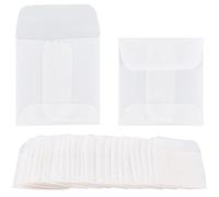 SOFPLATE 1 Box 50pcs Small Glassine Paper Bags 4.5x4.5cm Wax Paper Bags White Glassine Envelopes Semi Transparent Wax Envelopes for Bakery Cookies Candy Craft Projects Small Business Packaging