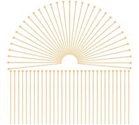 SOFPLATE 1 Box 600Pcs 38mm Ball Head Pins Gold Ball Headpins Long Bead Head Pin Brass Needles Craft Headpin Findings for jewellery Making Accessories DIY Dangle Earrings Bracelet Women Adult Supplies