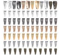 SOFPLATE 1 Box 600Pcs 6 Colors Silver Pinch Clip Clasp Gold Pendant Bails Bulk Snap on Bail Rosegold Iron Hook Claw Clasps Charms Chain Connector for Necklace jewellery Making Bracelets Earrings