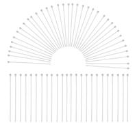 SOFPLATE 1 Box 600Pcs Jewellery Pins Long Earring Pins Silver Brass Flat Head Pin Findings Small Round Ball Headpins for Jewellery Making Earrings Charms Bracelets Accessories Supplies DIY Crafts