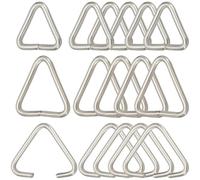 SOFPLATE 1 Box 600Pcs Open Jump Rings Triangle Open Hook Silver 304 Stainless Steel Split Ring Link Connectors Clasps Hooks jewellery Making Findings for Earrings DIY Bracelet Necklaces Keychain Craft