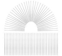SOFPLATE 1 Box 600Pcs Silver Flat Head Pins Fine Straight Pins 40mm Long Flat Headpins Brass jewellery Findings Pins for jewellery Making Accessories DIY Dangle Earring Sewing Crafts Women Adult Suppl