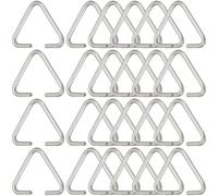 SOFPLATE 1 Box 600Pcs Stainless Steel Jump Rings Triangle Open Hooks 12mm Metal Pinch Clip Bails Hang Drops Silver Charms Connectors Open Ring for jewellery Findings Earrings Bracelet Necklace DIY Cra