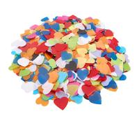 SOFPLATE 1 Box About 100G Colorful Heart Confetti Heart Tissue Paper Confetti 10 Colors Small Rainbow Lightweight Romantic Paper Scatter for Home Table Wedding Anniversary Birthday Decorations Adults
