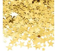 SOFPLATE 1 Box about 80G 5MM 10MM Star Glitter Confetti Gold Star Table Confetti Bulk Plastic PV Small Shiny Lightweight Foil Metallic Sequins for Crafts Sewing Christmas Bar Party Wedding Decorations