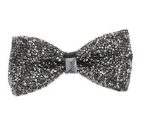 SOFPLATE 1 Box Rhinestone Bowties Black Fancy Bow Tie Pre Tied Sparkle Sequin Formal Bowknot Ties with Adjustable Length Necktie Tuxedo Bowtie for Wedding Party Banquet Gift Clothes Supplies Adult